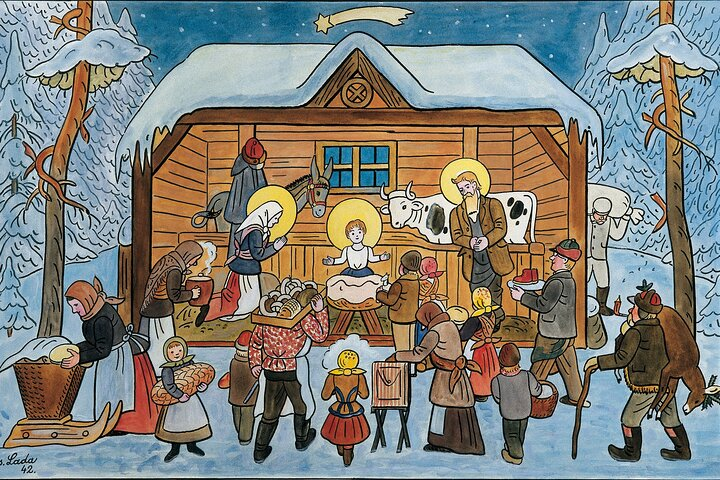 Famous Czech Carols and Well Know Picture From Czech Painter Josef Lada